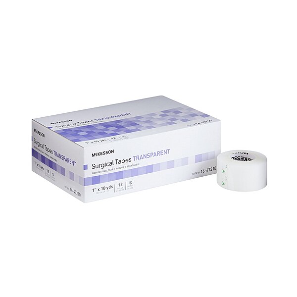 McKesson Transparent Medical Tape 1 Inch X 10 Yard Plastic NonSterile (RL)