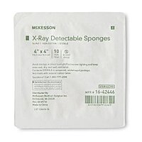Gauze Sponge McKesson X-Ray Detectable 4 X 4 Inch 10 per Tray Sterile 16-Ply Square