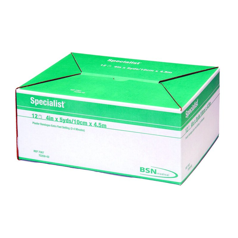 Specialist Plaster Bandage 6" x 15' Plaster of Paris, White (7368)