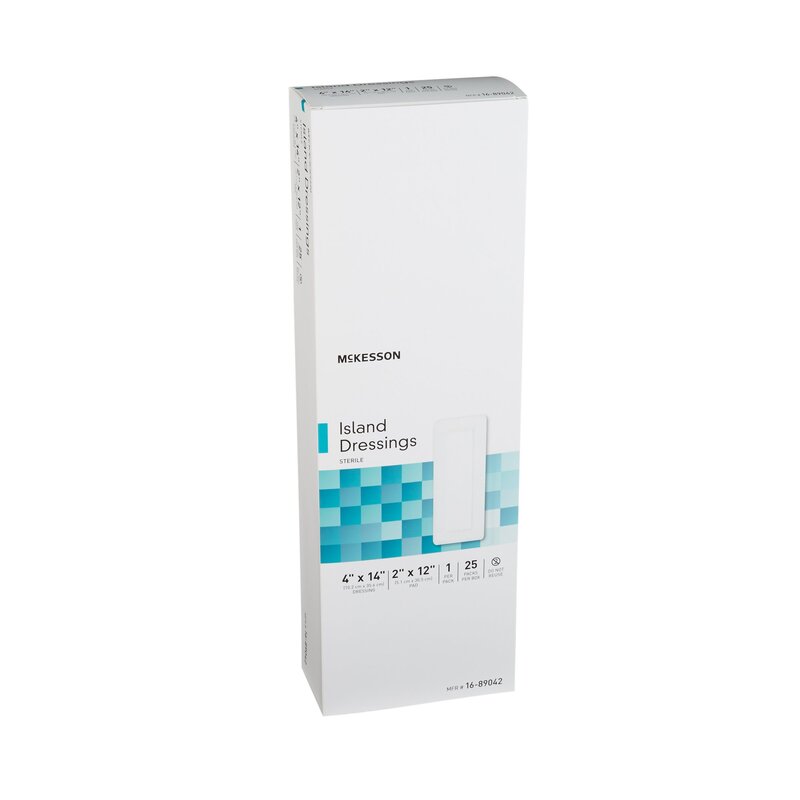 McKesson Island Dressing – 4" x 14", Rectangle, Sterile