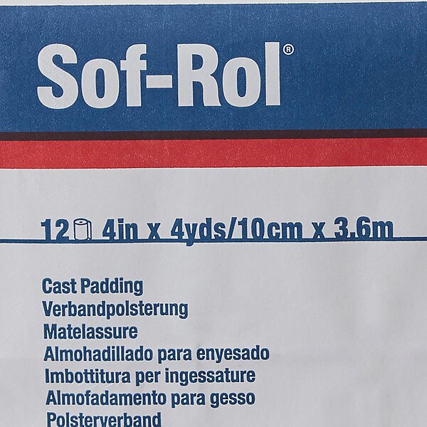 Sof-Rol® Undercast Padding – 4 Inch × 4 Yard, Rayon, NonSterile