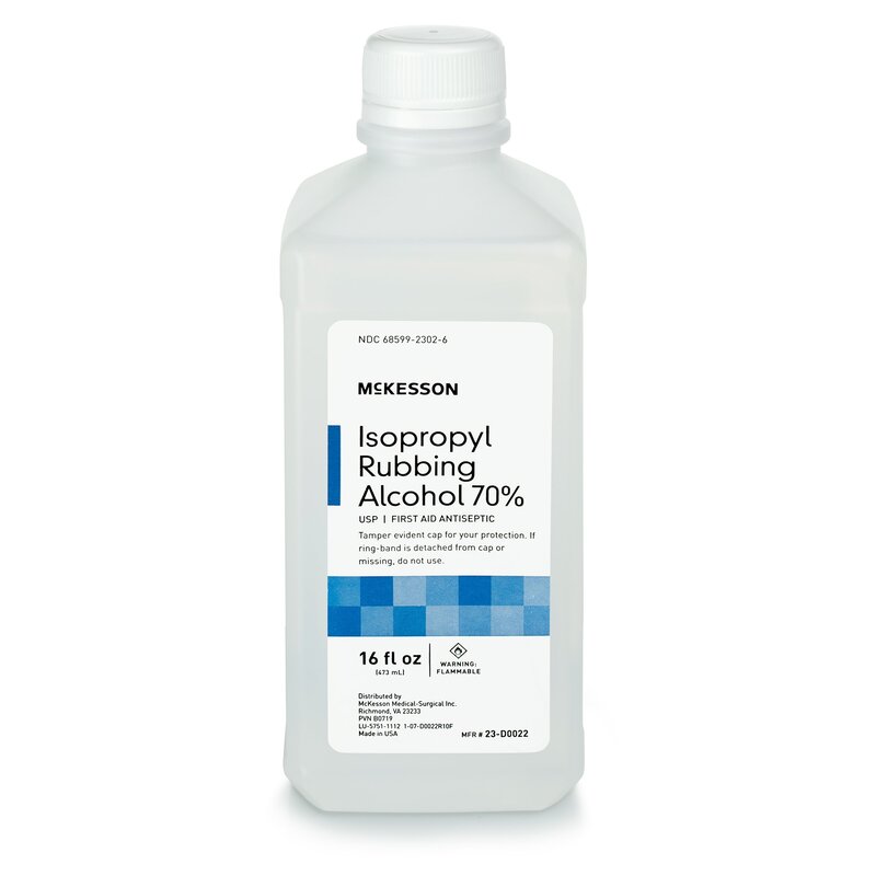 McKesson® Antiseptic Isopropyl Alcohol 70% Topical Liquid 16 oz. Bottle