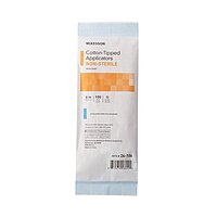 McKesson Cotton-Tipped Swabsticks, 6" Wood Shaft, NonSterile