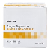 McKesson Tongue Depressor – 5½" Length, Wood, Junior