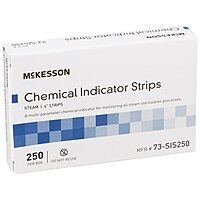 McKesson Sterilization Chemical Indicator Strip – Steam, 4 Inch Length