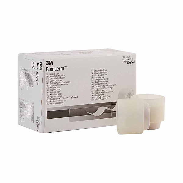 3M™ Blenderm™ Waterproof Medical Tape Transparent 1 Inch X 5 Yard NonSterile