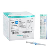 Introcan Safety® Peripheral IV Catheter 22 Gauge 1 Inch Polyurethane Winged Hub Passive Safety