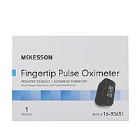 McKesson Fingertip Pulse Oximeter – Adult (MPN 16-93651)