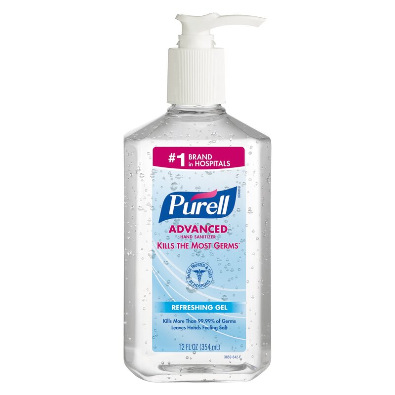 Purell® Advanced Hand Sanitizer 12 oz. Ethyl Alcohol Gel Pump Bottle