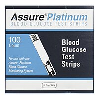 Assure Platinum Blood Glucose Test Strips 100/Box