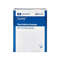 Curity™ Plastic Sheer Adhesive Strip – 3/4 × 3 Inch, Sterile