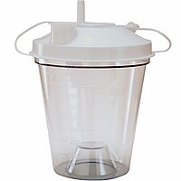 Drive Medical Suction Canister – 800 mL Capacity, Float Valve Shut-Off Lid