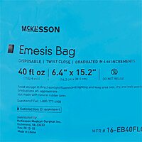 Emesis Bag McKesson 40 oz. Blue