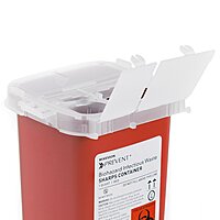 McKesson Prevent® Sharps Container, 0.25 Gallon (1 Quart), Vertical Entry