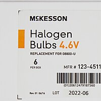McKesson Vaginal Specula Replacement Bulb Halogen 4.6 Volt 3 Watt