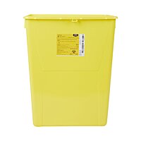 McKesson Prevent® Chemotherapy Waste Container – 12 Gallon, Yellow Base, Vertical Entry