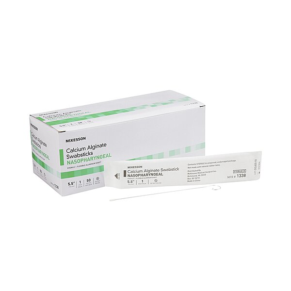 McKesson Sterile Nasopharyngeal Collection Swab – 5.5" Length