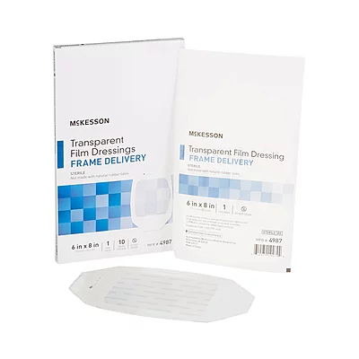 McKesson Transparent Film Dressing Frame Delivery Octagon Sterile (BX)