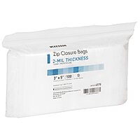 Reclosable Bag McKesson 3 X 5 Inch Polyethylene Clear Zipper Closure