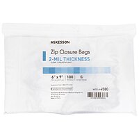 Reclosable Bag McKesson 6 X 9 Inch Polyethylene Clear Zipper Closure, 2-Mil