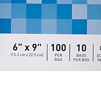 Reclosable Bag McKesson 6 X 9 Inch Polyethylene Clear Zipper Closure, 2-Mil