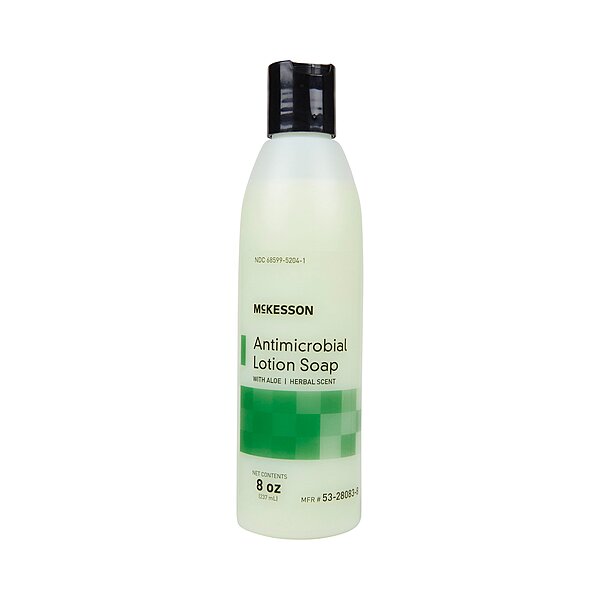 McKesson Antimicrobial Lotion Soap, 8 oz Bottle, Herbal Scent,