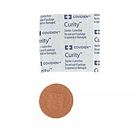 Curity™ Adhesive Spot Bandage Fabric Tan 7/8 Inch Diameter Sterile 