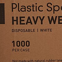 McKesson Heavy Weight Spoon, White Polypropylene, Disposable, 6 Inch, CS/1000EA