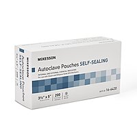 McKesson Sterilization Pouch – EO Gas / Steam, 3½ × 5 Inch, Self-Seal
