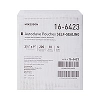McKesson Sterilization Pouch – EO Gas / Steam, 3½ × 9 Inch, Self-Seal