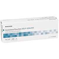 McKesson Sterilization Pouch – EO Gas / Steam, 3½ × 9 Inch, Self-Seal