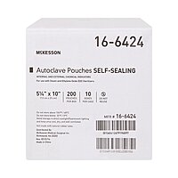 McKesson® Sterilization Pouch EO Gas / Steam 5-1/4″ × 10″ Self-Seal