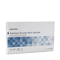 McKesson Sterilization Pouch EO Gas / Steam 12 x 18 Inch Self Seal (BX/200EA)