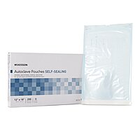 McKesson Sterilization Pouch EO Gas / Steam 12 x 18 Inch Self Seal (BX/200EA)