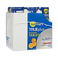 sunmark® TRUEplus™ Glucose Supplement Chewable Tablets Orange Flavor 10 Count Bottle (CT/6BT)-CT