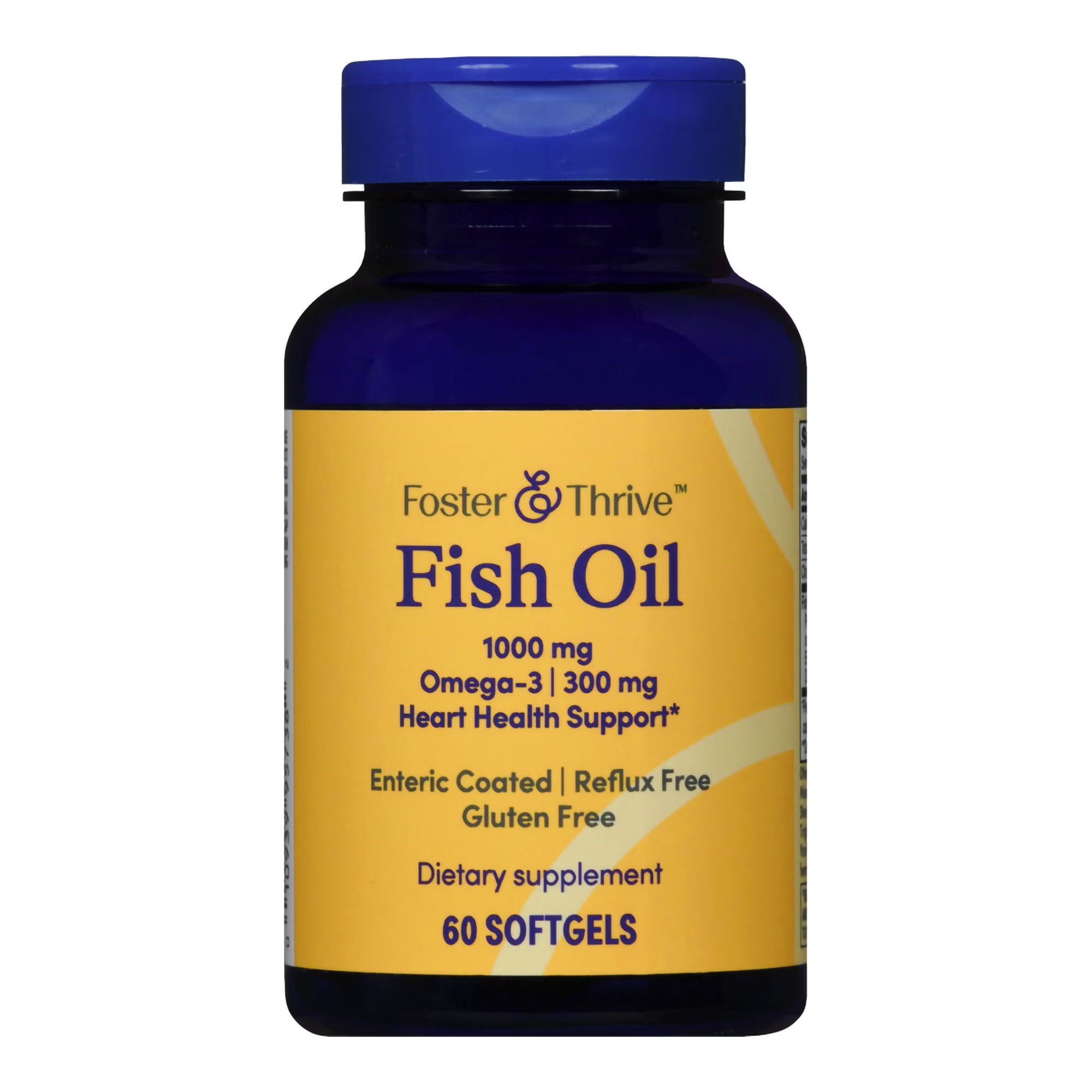 Foster & Thrive™ Fish Oil Omega-3 Supplement, 1,000 mg, Enteric-Coated Softgels,