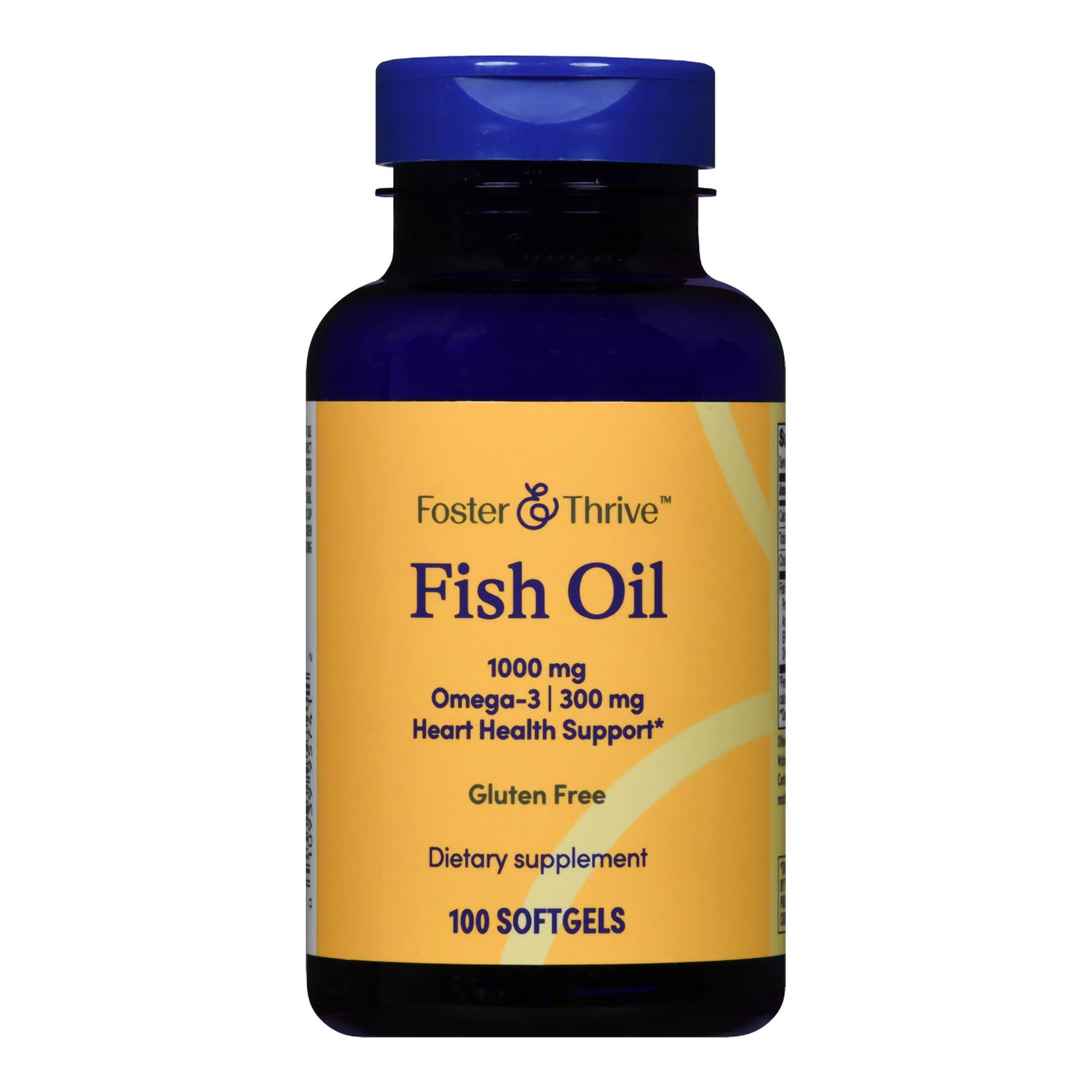 Foster & Thrive™ Fish Oil Omega-3 Supplement, 1,000 mg, Enteric-Coated Softgels,