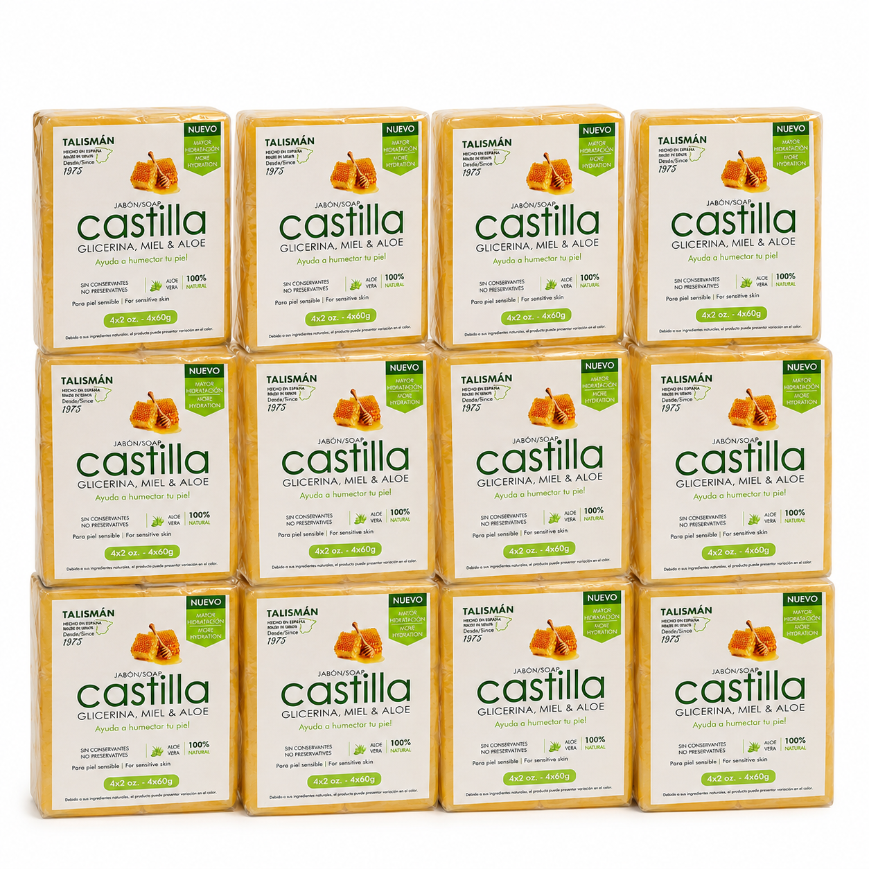 Talisman Castilla Soap Honey and Glycerin Bars 2 oz (PK/4EA), Special Bundles