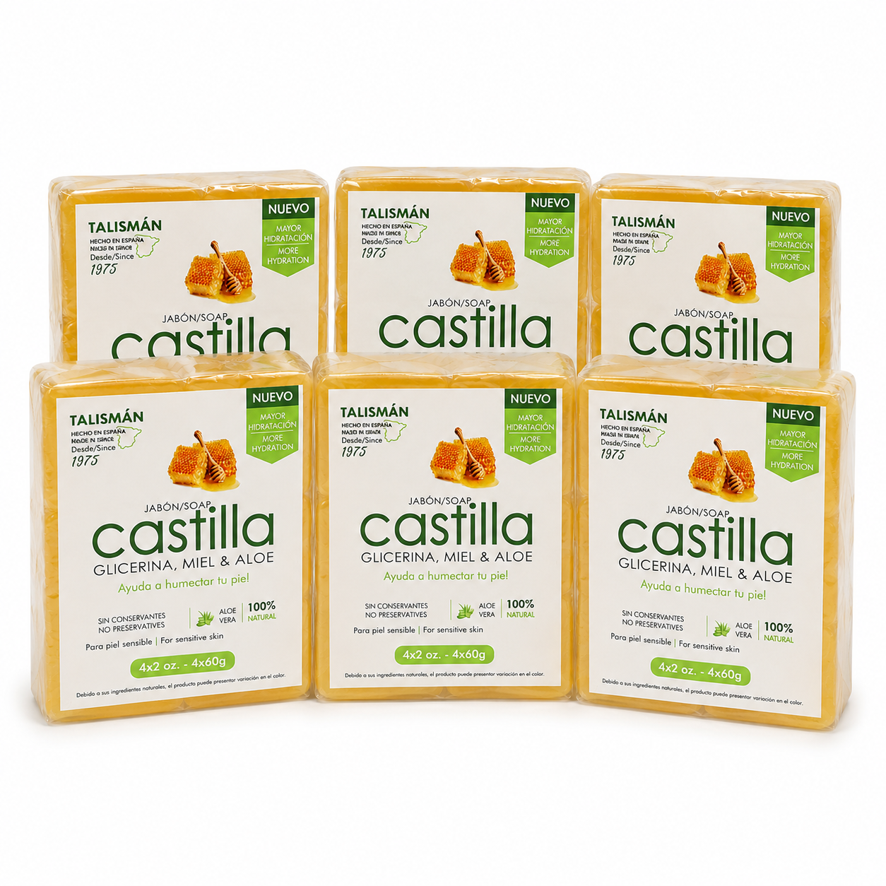 Talisman Castilla Soap Honey and Glycerin Bars 2 oz (PK/4EA), Special Bundles