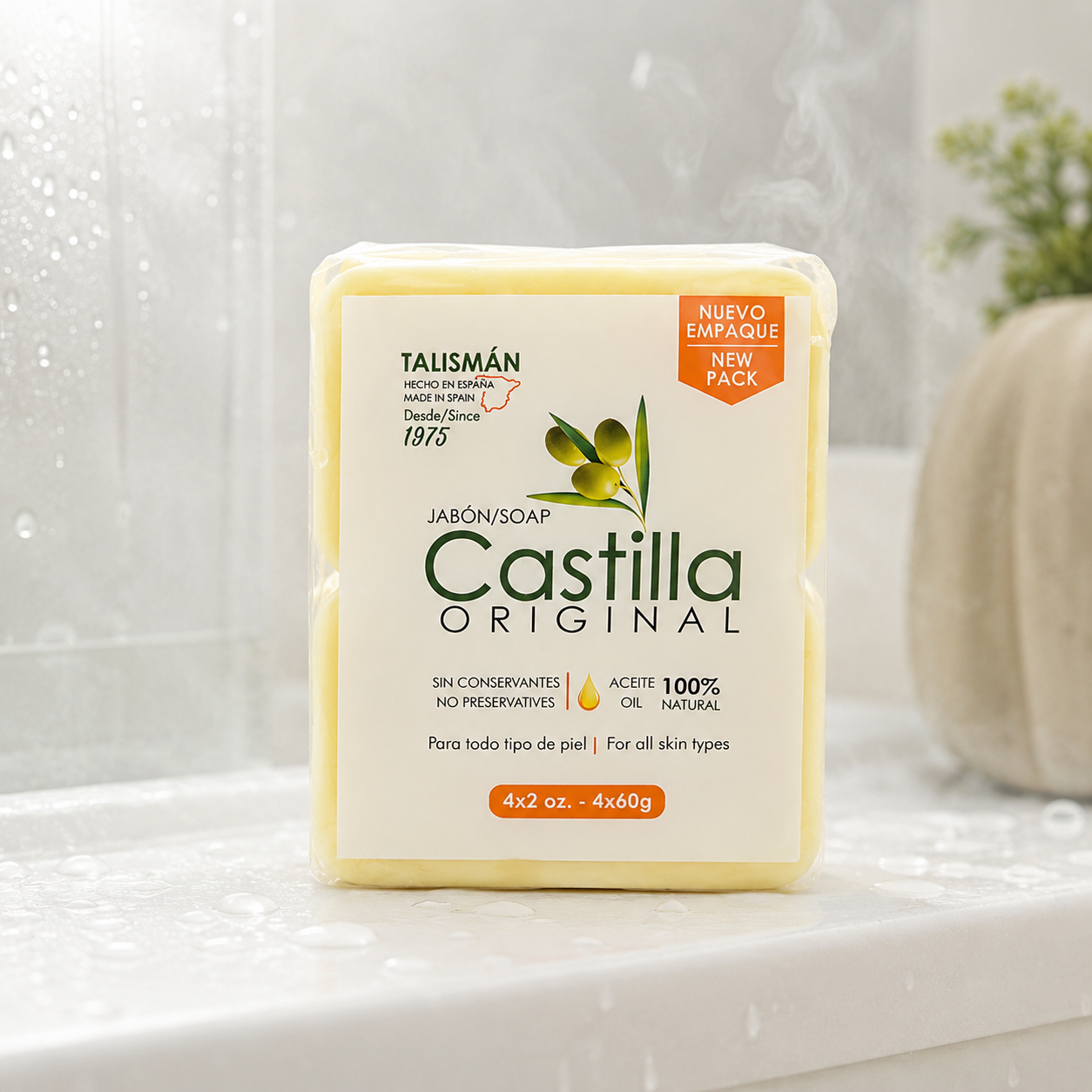 Talisman Castilla Soap Original Bars 2 oz (PK/4EA) Special Bundles