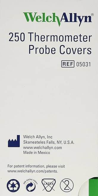McKesson LUMEON™ Thermometer Probe Covers – Axillary / Oral / Rectal, 500 per Box