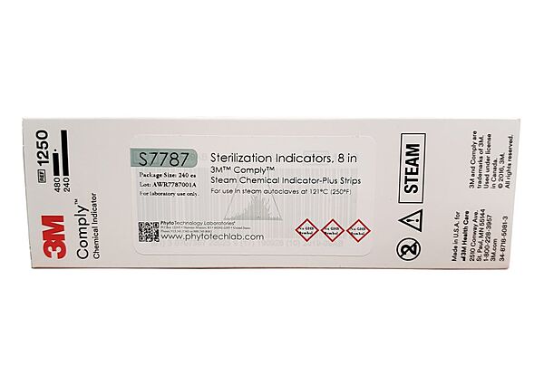Comply™ Sterilization Chemical Indicator Strip – Steam, 7-7/8 Inch Length