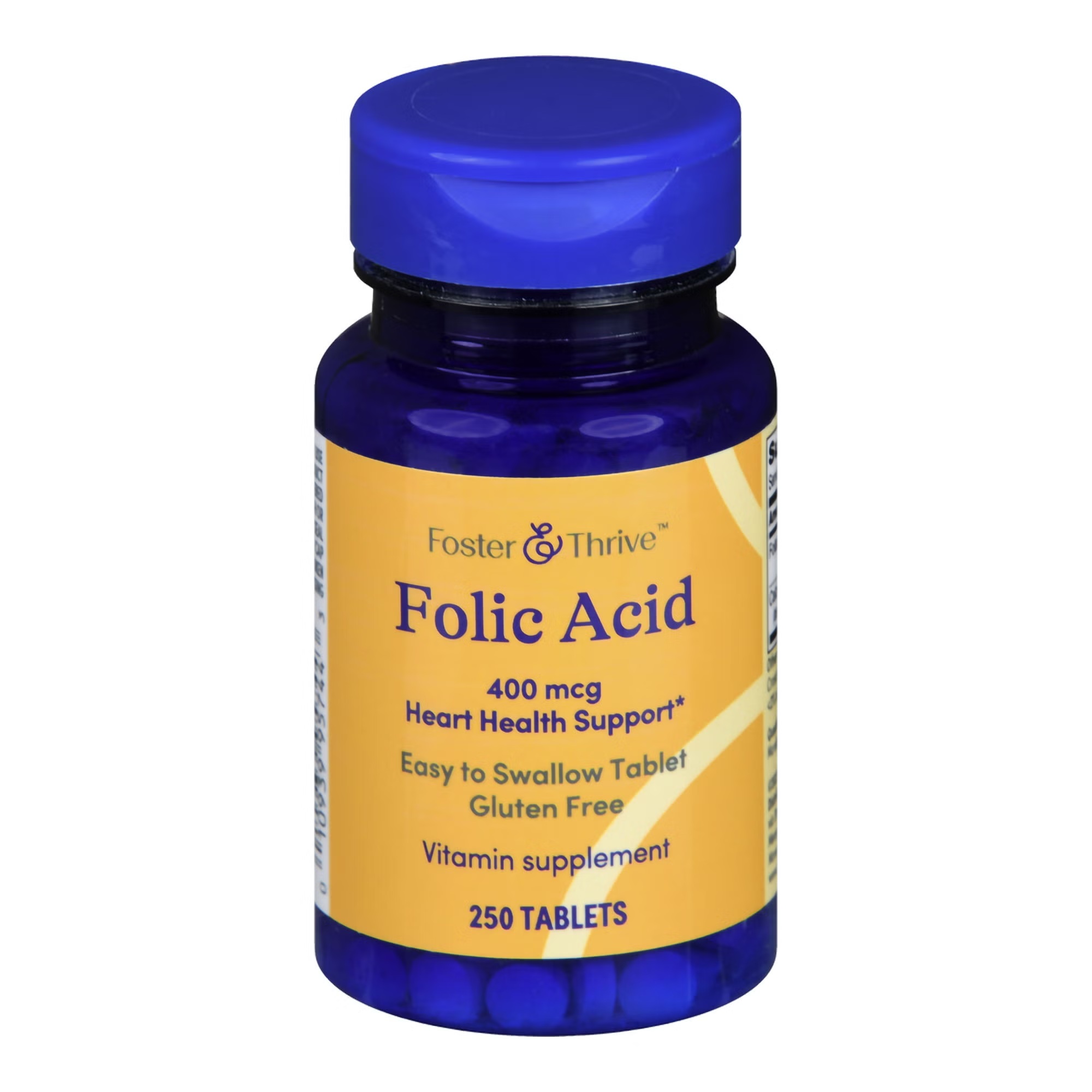 Foster & Thrive™ Folic Acid Vitamin Supplement, 400 mcg Tablets, 250 Count Bottle, (EA/1)