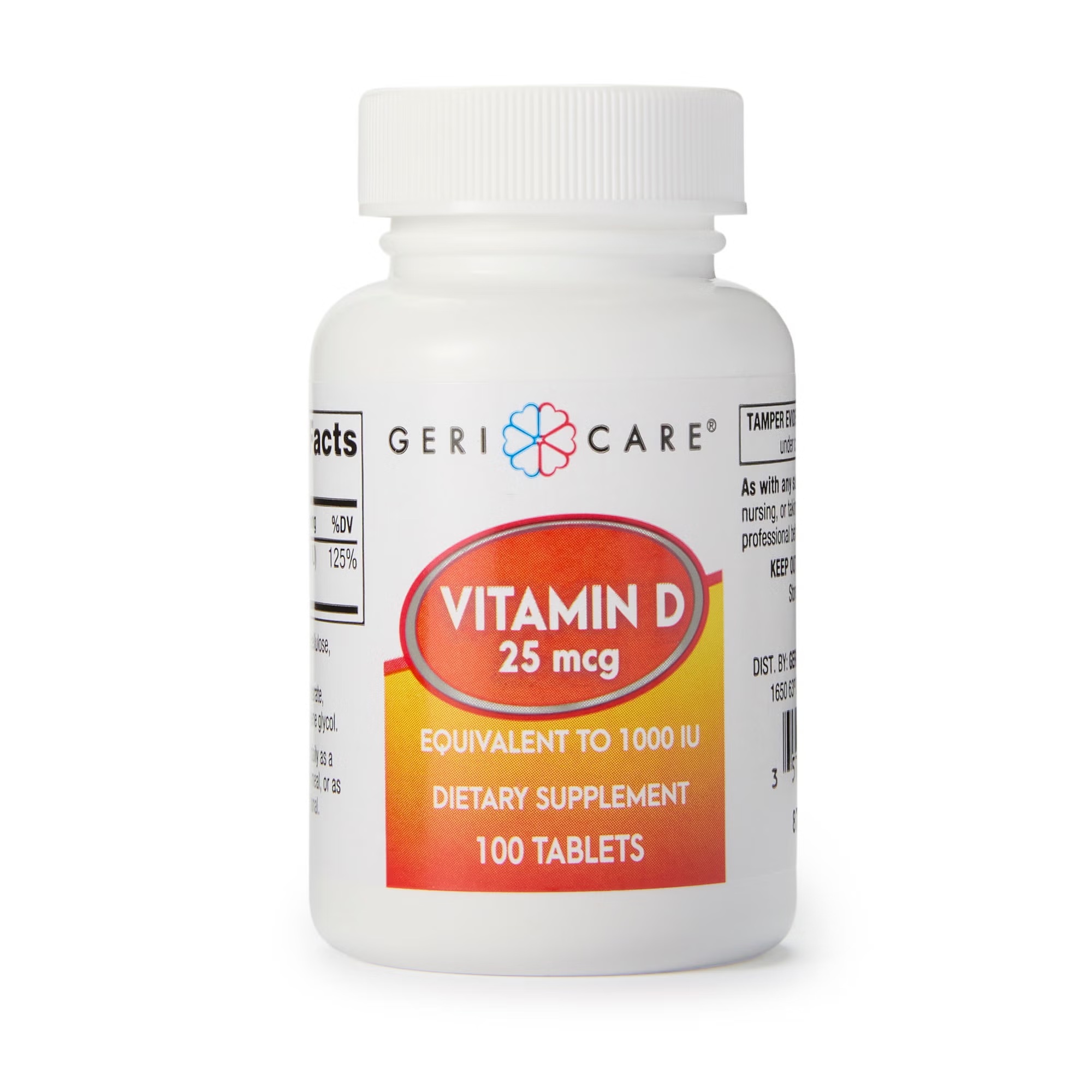 Geri-Care® Vitamin D3 Supplement, 1,000 IU (25 mcg), 100 Tablets, (EA/1)
